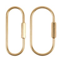 Porte-clés elliptique en bronze, style nordique minimaliste, à clipser, vintage, en cuivre pur, créatif et tendance, boucle pour clés de voiture