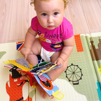 Jouet éducatif sensoriel Montessori pour les tout-petits 3D Animal Busy Book cadeau de Noël feutre livre silencieux pour garçons et filles