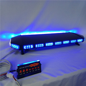 Barra luminosa di avvertimento blu da 1100mm led stroboscopi di avvertimento lampeggianti altre barre luminose per camion di traino per auto di pattuglia di veicoli di emergenza - Product Image 1
