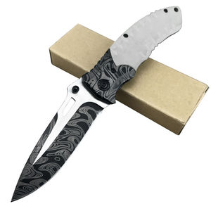 F93 G10 مقبض سكين جيب تكتيكي ليوبارد طباعة شفرة التخييم EDC بقاء الصيد سكاكين قابلة للطي - Product Image 1