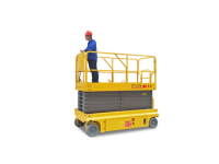 Plateforme élévatrice à ciseaux électrique autopropulsée mobile avec surface antidérapante pour la logistique, l'entrepôt, le levage, l'empilage et la manutention des marchandises