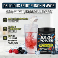Poudre d'acides aminés EAA et BCAA, électrolytes, créatine, supplément nutritionnel sportif pour soutenir la croissance musculaire et l'endurance des femmes et des hommes