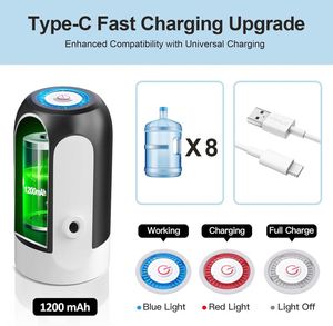 Distributeur d'eau froide automatique, pompe électrique, rechargeable par USB, mini fontaine à eau portable, écologique, en acier inoxydable - Product Image 4
