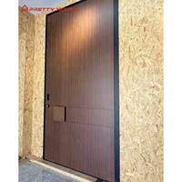 Porte d'entrée pivotante extérieure personnalisée Prettyhouse, porte de sécurité en aluminium de luxe, porte d'entrée moderne antivol pour la maison