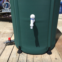 Seau de récupération d'eau de pluie pliable en bâche PVC tissée JX, résistant aux UV, pour jardin, réservoir d'eau de pluie, dispositif de stockage d'eau