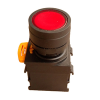 Interruptor momentáneo de encendido plano para máquina de fabricación de mascarillas, pulsador con luz roja, B2, XB4, 1NO, BC21, BC31, BC51, BC61, BC42, BC35, BC45