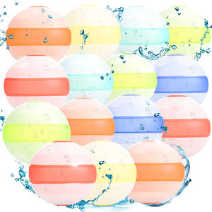 Palloncini d'Acqua in Silicone in Offerta, Versione Migliorata con Riempimento Istantaneo, Doppia Apertura, Riutilizzabili, Strumento per Battaglie d'Acqua - Product Image 6