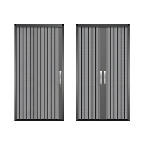 Porte invisible sans rail en alliage d'aluminium, moustiquaire en acier inoxydable, anti-insectes, anti-chats, anti-rats, avec serrure à bascule en maille diamantée - Product Image 3
