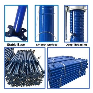 Heavy-Duty Galvanized Steel Prop for Concrete Support Adjustable Industrial Shoring Prop for Formwork Building Scaffolding Use - Product Image 3