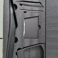 Kit de garnitures décoratives intérieures en fibre de carbone noire 6 pièces pour BMW G20 G22 G28 G22 G26 G30 G42 G80 G82 M3 M4 G87