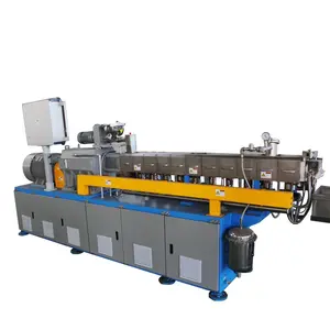 Biyobozunur plastik üretim hattı modifiye PBAT/PLA granül yapma makinesi kauçuk bileşik makine