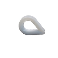 Protège-ligne en forme de goutte d'eau moulé par injection en nylon plastique blanc pour ligne de cerf-volant industrielle, ligne de pêche, câble