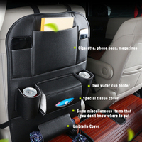 Ensemble d'organisateurs latéraux universels pour sièges de voiture en cuir PU avec sac de rangement pour coffre arrière pour SUV, 4 couleurs