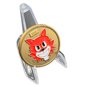 Moneda Conmemorativa de Metal Premium, Chapada en Oro, con Diseño de Dibujos Animados, Esmalte Suave, Número de Serie Grabado con Láser - Product Image 1