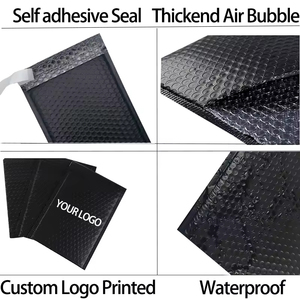 Gssusa <span class=keywords><strong>4x8</strong></span> inch bong bóng màu đen bưu phẩm 100 gói có thể sử dụng 4x7 'kinh doanh nhỏ độn phong bì vận chuyển bưu phẩm Túi gửi thư - Product Image 2