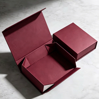 Boîte d'emballage de parfum élégante en papier rigide pliable personnalisée avec fermeture magnétique pour vêtements et cadeaux