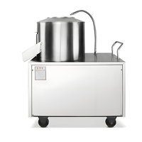 Elektrische fruit- en groenteschiller van roestvrij staal 304, commerciële fruit- en aardappelschiller, specifiek voor restaurantkeukens, voedselveilig.