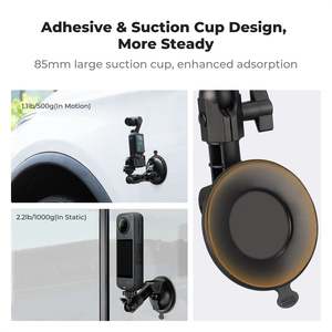 Soporte de ventosa K&F Concept para DJI Osmo Pocket 3/4, soporte para parabrisas de coche, ventana, salpicadero, para DJI Osmo Action, Insta360 - Product Image 3