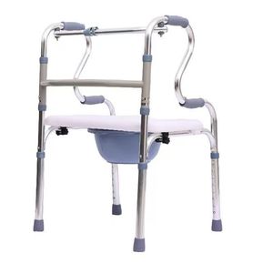 Déambulateur en alliage d'aluminium Kim Yong-sa avec siège et fonction toilette, pliable et portable pour usage domestique - Product Image 1