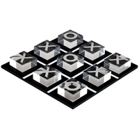 Jeu de Tic Tac Toe en acrylique, plateau transparent avec des croix et des points, décoration de table moderne, jouet pour enfants et adultes, cadeau
