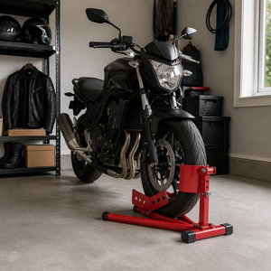 Support de <span class=keywords><strong>roue</strong></span> de <span class=keywords><strong>motocross</strong></span> avant réglable pour remorque, fixation par boulons, cadre tubulaire noir - Product Image 3