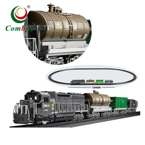 Clásico Set de Tren y Coche Eléctrico con Rieles para Niños - Product Image 1