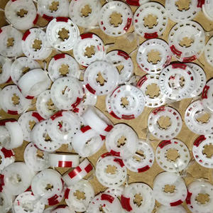 Wholesale White Hard <b>Plastic</b> Tape Guide <b>Wheel</b> Wear Resistant Pulley Walkman Cassette Mechanism Repair Spare Parts - Product Image 3