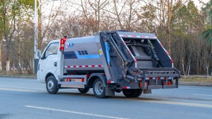 รถบรรทุกขยะไฟฟ้าจีน 5 คิว รถบรรทุกขยะอัดแบบอัดแน่นสำหรับขาย - Product Image 4