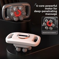 Nouveau pistolet de massage fascia à six têtes, sans fil, rechargeable, multifonctionnel, pour la relaxation musculaire du corps entier