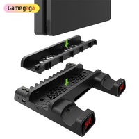 Station de charge verticale TP4-19076 avec refroidissement, double chargeur avec 4 connecteurs pour console PS4 et autres accessoires de jeu