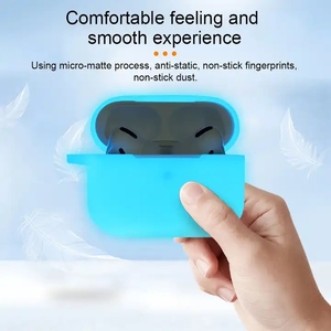 Étui en silicone qui brille dans le noir pour Apple <span class=keywords><strong>Air</strong></span> Pods 2 1 <span class=keywords><strong>Pro</strong></span> <span class=keywords><strong>3</strong></span>, étui protecteur pour Airpods en silicone qui brille dans le noir - Product Image 5