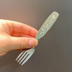 Juego de Cubiertos de Acero Inoxidable DF BC de Dos Piezas con Mango Corto, Pulido Espejo, para Uso Doméstico, para Niños, para Helado y Pastel - Product Image 3