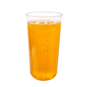 Disposable Plastic Cup Cups 16 18 24oz Custom Logo Printed 500ml 700ml Disposable Plastic U Shape Cup Clear PP Boba Milktea Cups