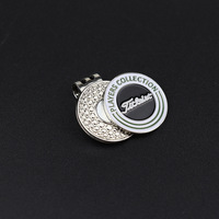 Accessoires de golf en métal personnalisés et économiques, marqueur de balle de golf magnétique, clip pour chapeau, marqueur de balle de golf