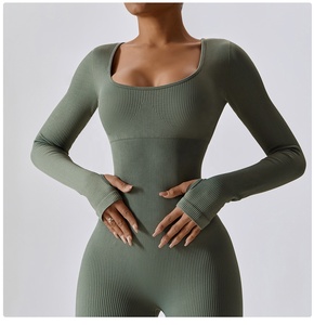<span class=keywords><strong>Tuta</strong></span> da Yoga Fitness da donna <span class=keywords><strong>tuta</strong></span> intera da palestra <span class=keywords><strong>a</strong></span> coste senza cuciture <span class=keywords><strong>tuta</strong></span> sportiva brasiliana <span class=keywords><strong>a</strong></span> maniche lunghe - Product Image 4