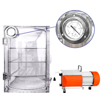 Équipement de séchage sous vide de laboratoire IKEME, chambre à vide en acrylique, déshydrateur, armoire anti-humidité sous vide, four à vide en plastique PC