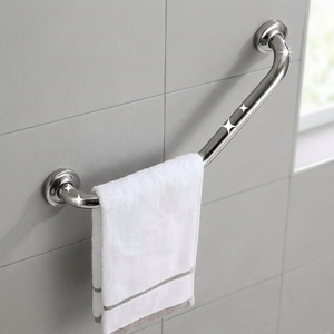 Barra de Apoyo de Acero Inoxidable 304 para Montar en la Pared, Acabado Cromado Pulido, Barra de Seguridad Antideslizante para Baño, Diseño Moderno - Product Image 1