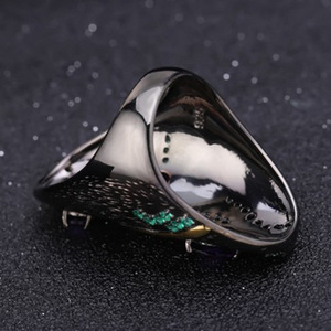 Anello da Donna in Stile Etnico con Paesaggio e Strass, Gioielli alla Moda - Product Image 4