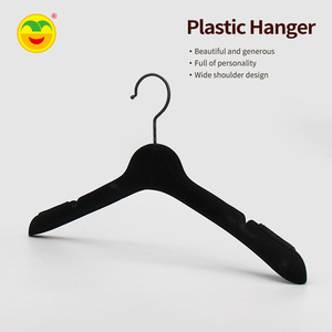 Bán buôn nhà sản xuất chất lượng cao nhựa nhung áo và quần móc áo với Non-Slip clip cho tủ quần áo sử dụng - Product Image 2