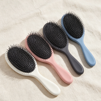 Brosse démêlante à coussin d'air en poils de sanglier personnalisable avec logo pour extensions capillaires, perruques et cheveux bouclés pour femmes – Vente en gros