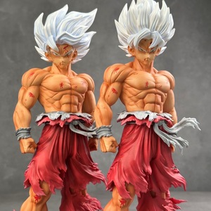 Figurine d'action Goku <span class=keywords><strong>Super</strong></span> <span class=keywords><strong>Saiyan</strong></span> aux cheveux blancs en PVC, modèle de jouet décoratif pour <span class=keywords><strong>les</strong></span> 14 ans et plus, vente en gros - Product Image 2