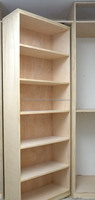 Porte intérieure en bois massif secrète et cachée avec charnière de bibliothèque invisible, rotation à 180 degrés pour appartement, design moderne