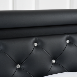 Set Perabot Kamar Tidur Mewah Desain Kulit Berkualitas Tinggi untuk Rumah, <span class=keywords><strong>Hotel</strong></span>, Apartemen, Tempat Tidur Empuk Custom - Product Image 6