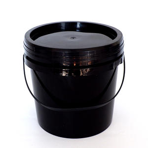 Seau à poisson rond en plastique blanc de qualité alimentaire, réutilisable, incassable, 5 kg, avec couvercle et poignée, 5 litres, pour la fabrication d'eau - Product Image 3