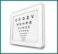 Équipement de réfraction portable, appareil de dépistage de la vue de 17 pouces, testeur de vision, projecteur de tableau optométrique LCD automatique