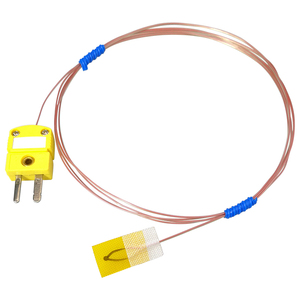 Sonde de température à film mince, capteur de température adhésif de surface K/T, <span class=keywords><strong>thermocouple</strong></span>, ruban adhésif ultra fin pour la mesure de la température - Product Image 1