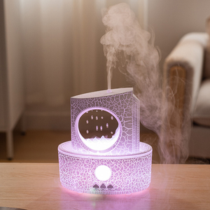 Año Nuevo hogar Oficina Essentials eléctrico simulado fuego volcán Aroma difusor gota de agua humidificador para dormitorio Navidad - Product Image 6