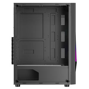 Gabinete de PC Ruix Achilles 2024, Nuevo Diseño ATX, USB 3.0, Cristal Templado, Tira RGB, Increíble Gabinete de Oficina, Ventilador de 120 mm, Gabinete Pequeño y Económico - Product Image 4