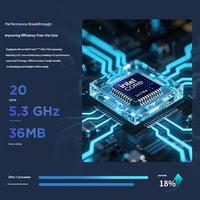 Nueva PC de Escritorio Comercial SFF de 8.2L, Intel Core Ultra 7, Windows 10, Mini PC para Negocios y Oficina, WiFi6, Almacenamiento Dual Expandible, Negra