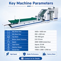 Machine de montage de papier entièrement automatique à grande vitesse pour fabricants, machine de laminage de carton ondulé pour boîtes de tuiles